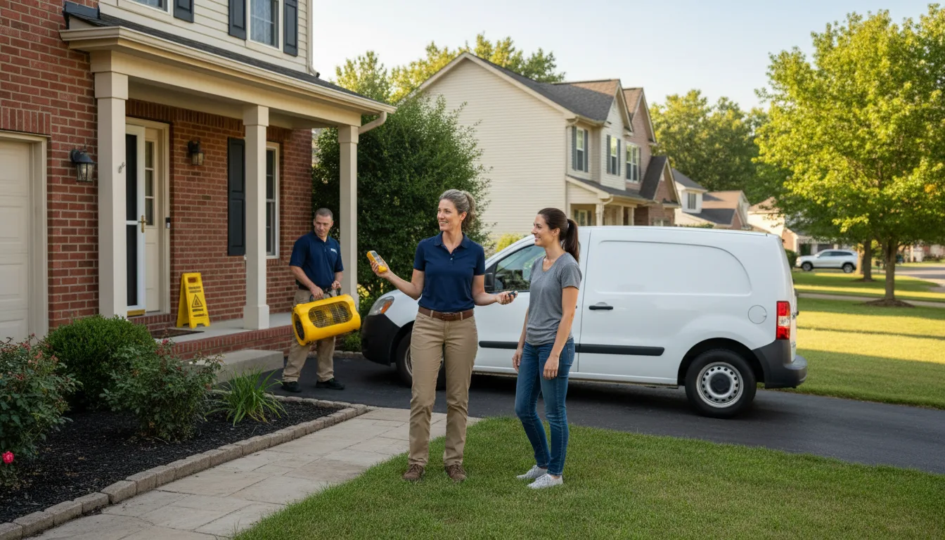 Residential water damage restoration in Tecumseh, NE